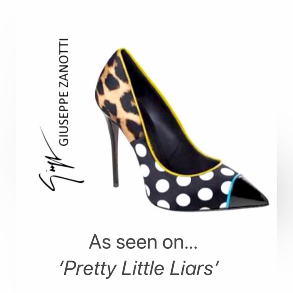 Giuseppe Zanotti Animal Print and Polka Dot Pumps